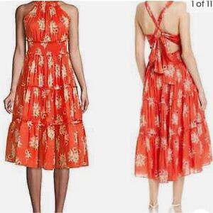 Rebecca Taylor La Vie Cut Out Sexy Dress Sundress Boho Originally $325